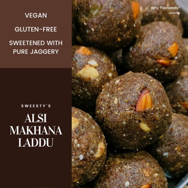 Alsi Makhana Ladoo {Vegan} {Gluten-Free}